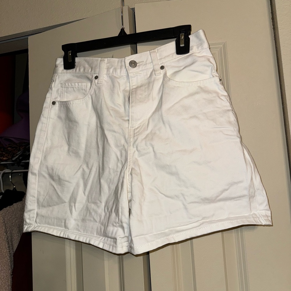 White Denim Shorts 100% cotton